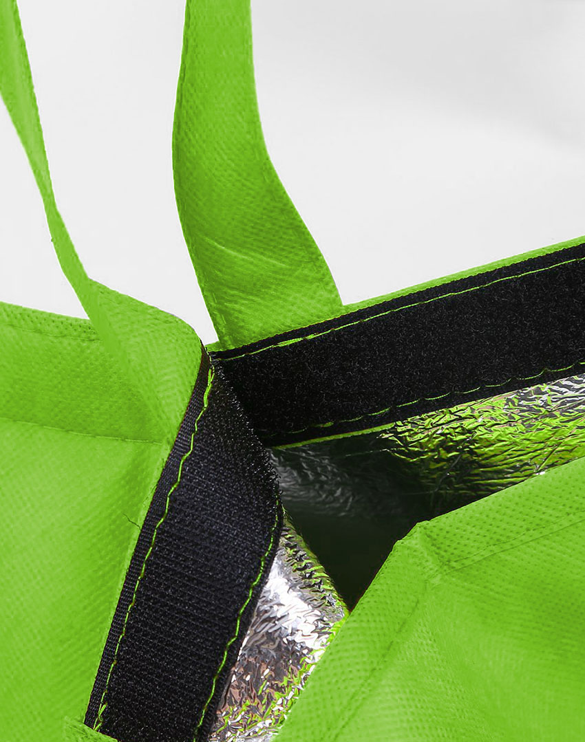 reusable bag with velcro accessory