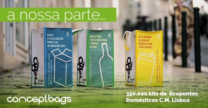 CONCEPTBAGS na produção de ecopontos domésticos para a Câmara Municipal de Lisboa